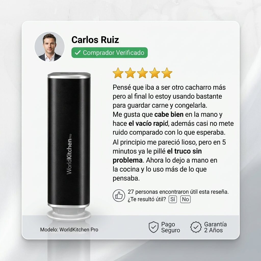 Envasadora de Mano WorldKitchenPro