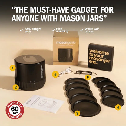 FreshLock Jar™ | Kit de sellado al vacío para tarros