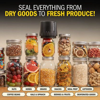 FreshLock Jar™ | Kit de sellado al vacío para tarros